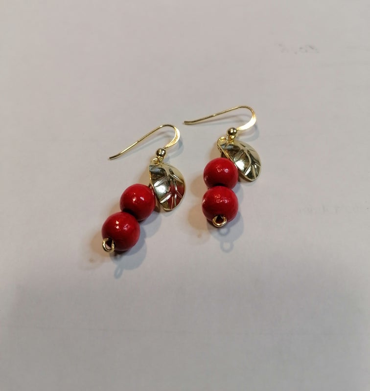 Puolukka korut 18k kultauksella